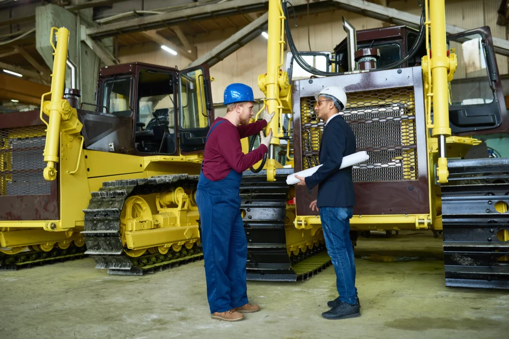 Inspection sécurité bulldozer atelier formation CACES maintenance