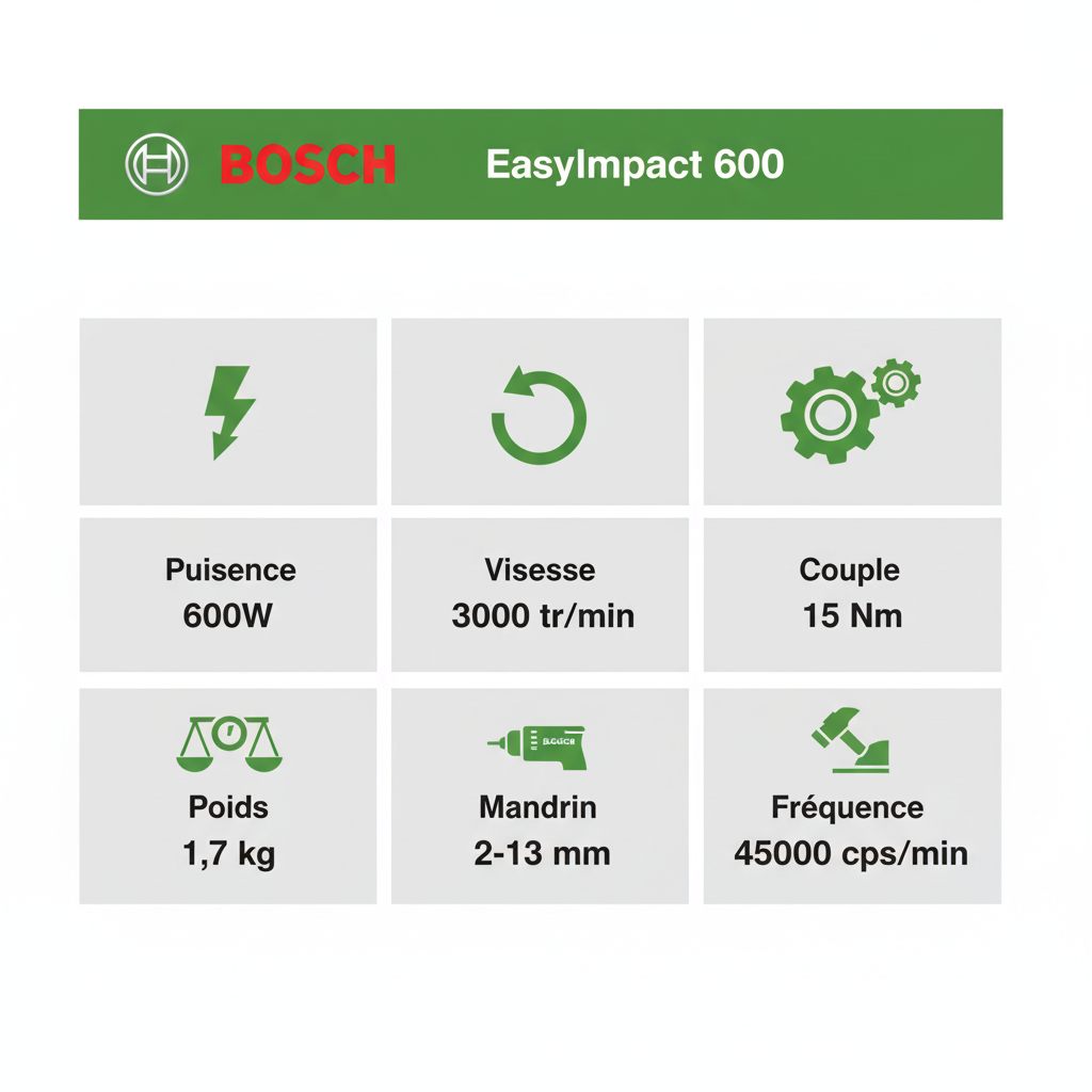 Caractéristiques techniques en un coup d'œil